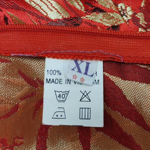 ASIAN STYLE MINI DRESS WITH ZIPPER CLOSURE XL - Picture 8 of 10